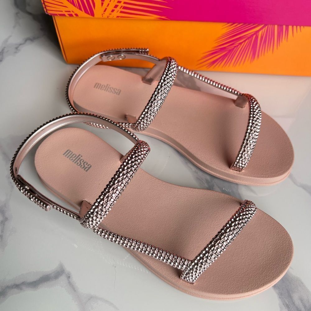 Melissa Brightness Sandal, LIGHT PINK, Size 7 M